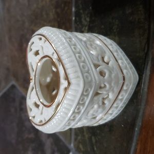 Vintage. 2002 PartyLite Thanks from the Heart 2pc Tealight Holder